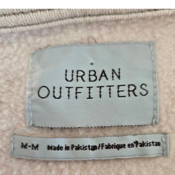 Urban Outfitters Womens Medium Button-Up Pink Shirt Jacket Sweat Shirt Knit - Picture 5 of 6